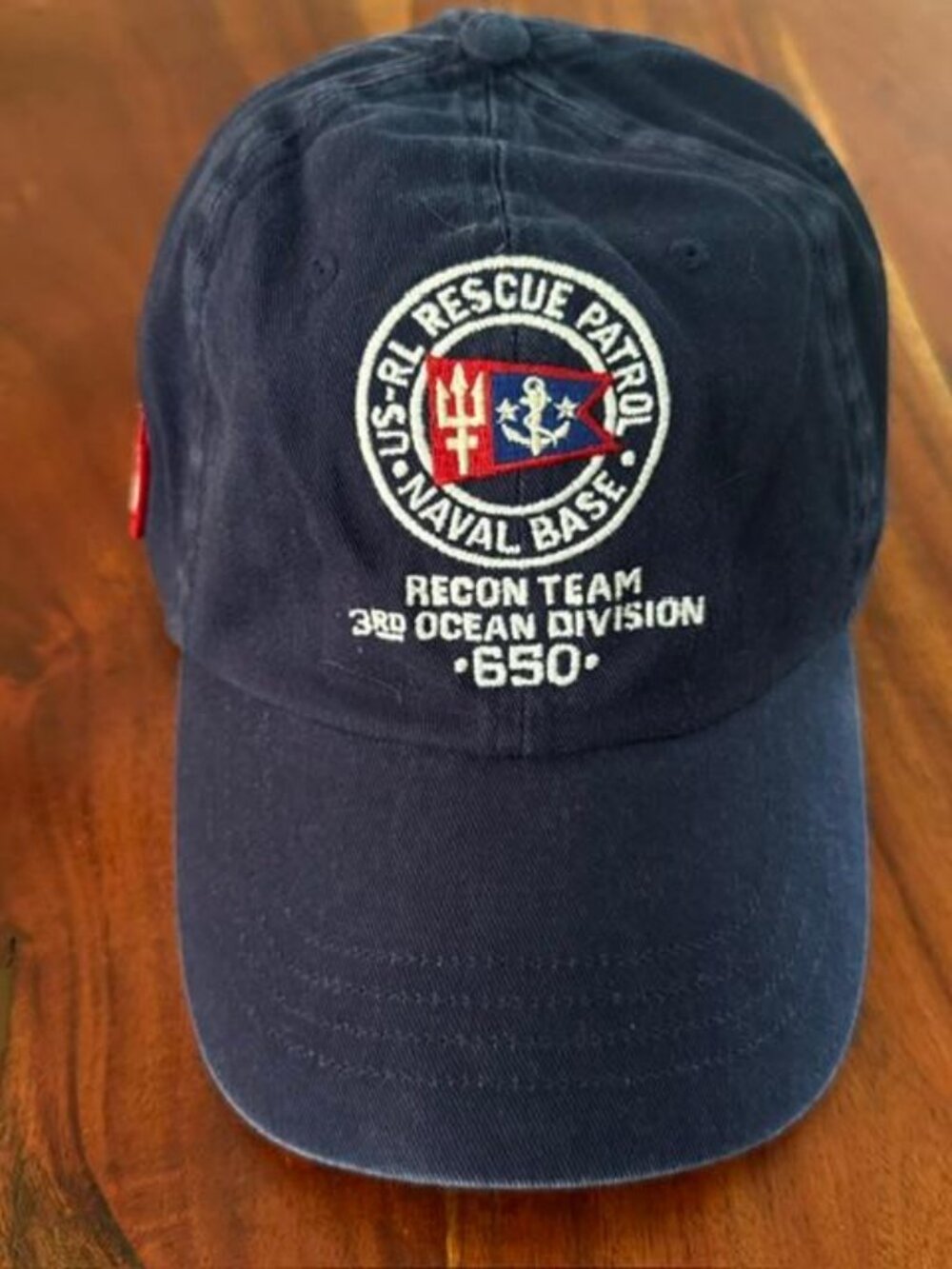 NWT POLO RALPH LAUREN 1 OF 1 USRL 3RD OCEAN DIV RECON RESCUE TEAM PATCHED CAP